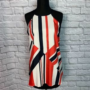 Ann Taylor Red/White/ Blue Halter Top